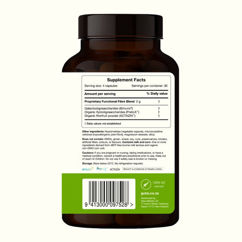 Image of Gut Food 120caps supplement facts